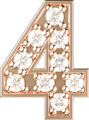 Letters Pink Gold Perso
