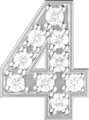 Letters White Gold Perso