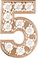 Letters Pink Gold Perso