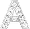 Letters White Gold Perso