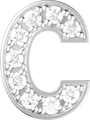 Letters White Gold Perso
