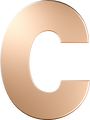 Letters Pink Gold Perso