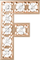 Letters Pink Gold Perso