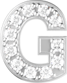Letters White Gold Perso