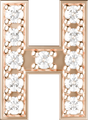 Letters Pink Gold Perso