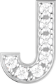 Letters White Gold Perso
