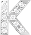 Letters White Gold Perso