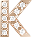 Letters Pink Gold Perso