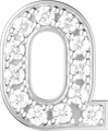 Letters White Gold Perso