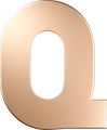 Letters Pink Gold Perso