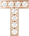 Letters Pink Gold Perso