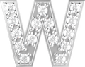 Letters White Gold Perso