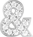 Letters White Gold Perso