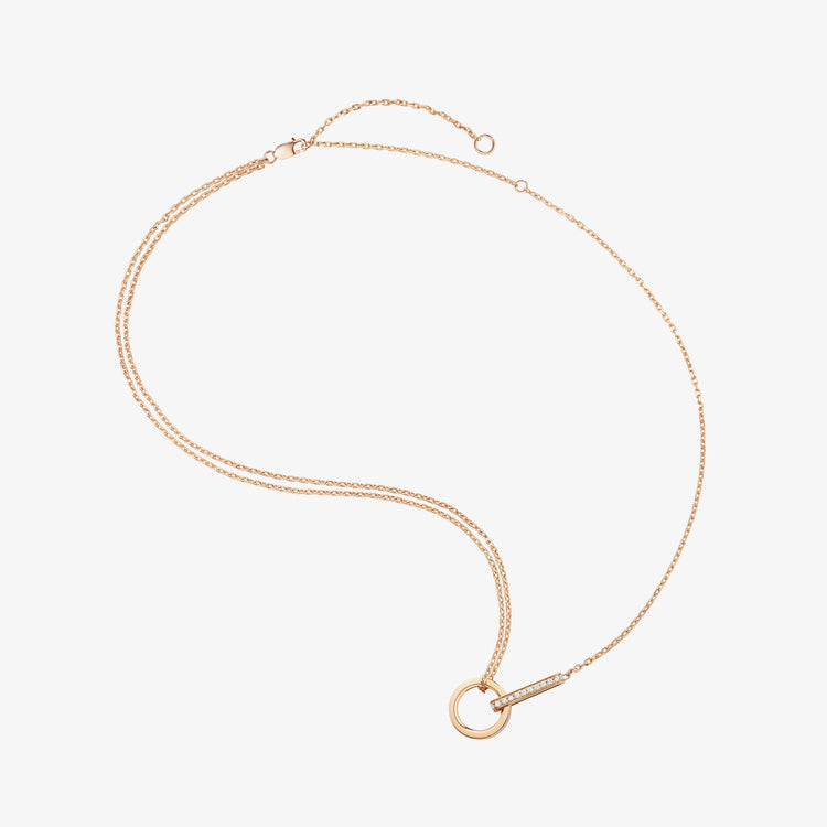 Berbere ペンダント ピンクゴールド ダイヤモンド付き