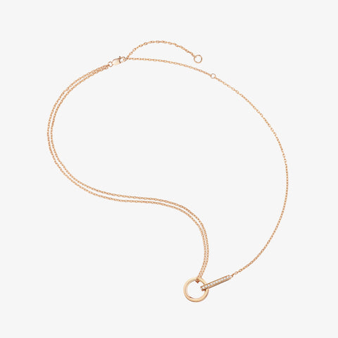 Berbere ペンダント ピンクゴールド ダイヤモンド付き