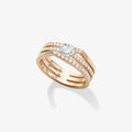 Antifer 3連 アンティフェールブライダルリング 0.5ct