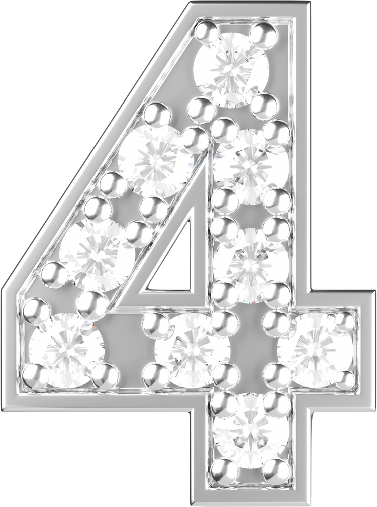 Letters White Gold Perso