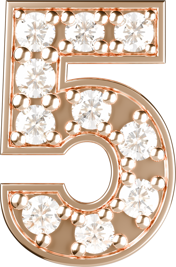 Letters Pink Gold Perso