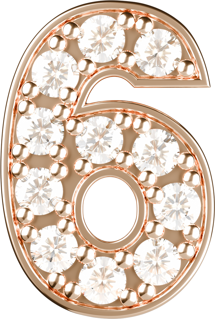 Letters Pink Gold Perso