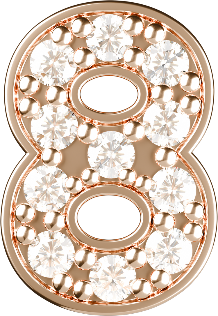 Letters Pink Gold Perso