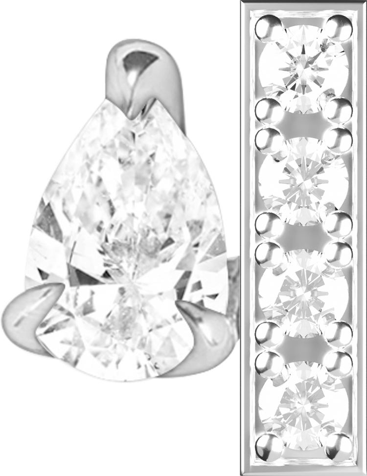 Letters White Gold Perso