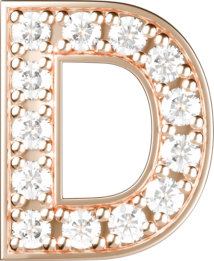 Letters Pink Gold Perso