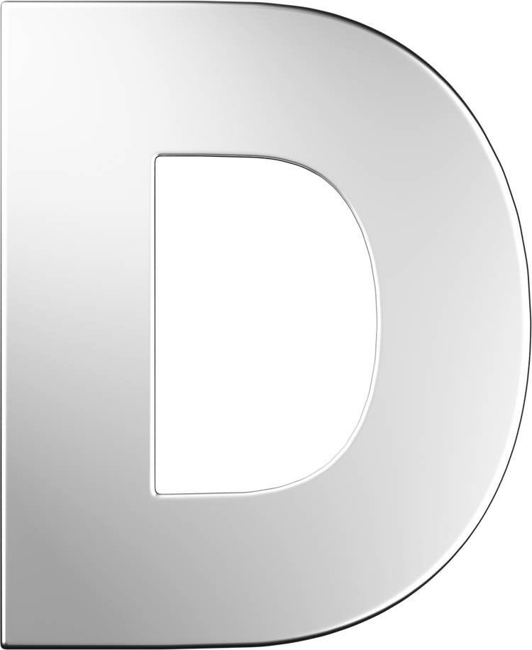 Letters White Gold Perso