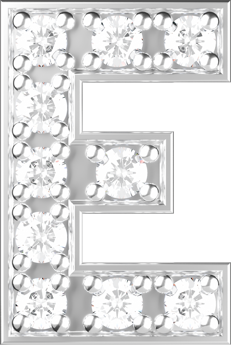 Letters White Gold Perso