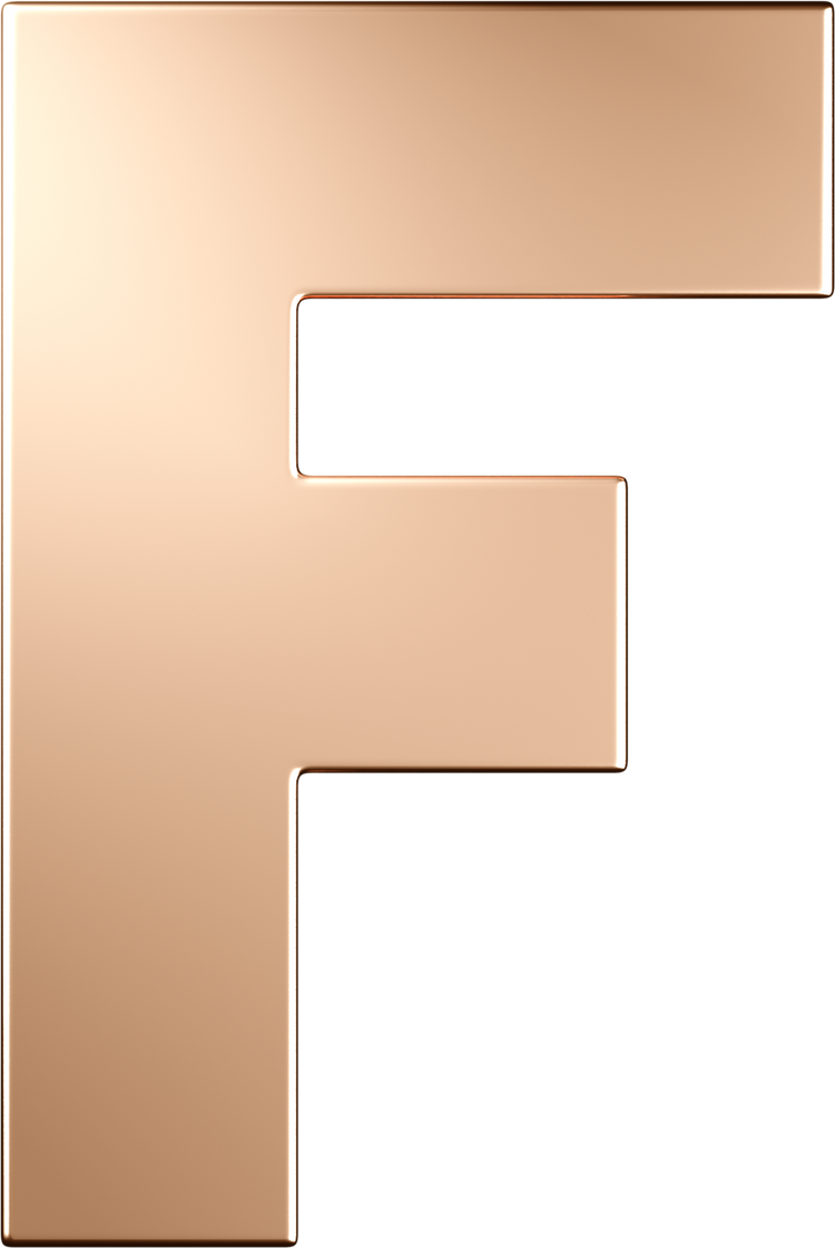 Letters Pink Gold Perso