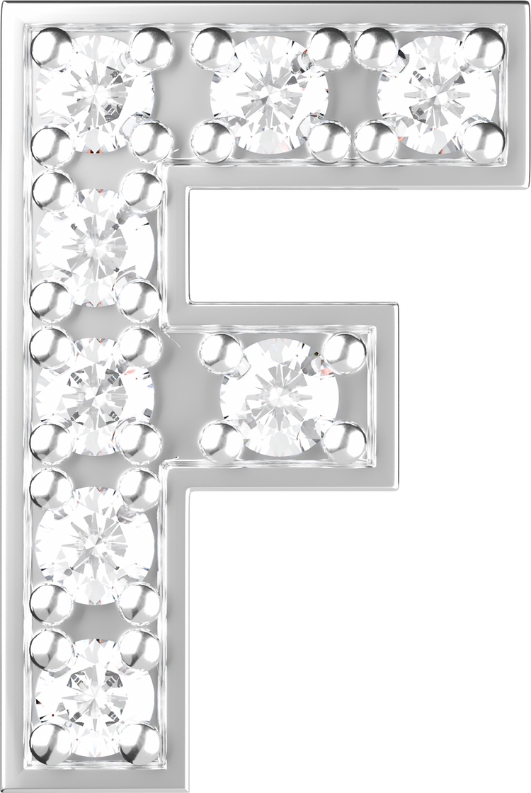 Letters White Gold Perso