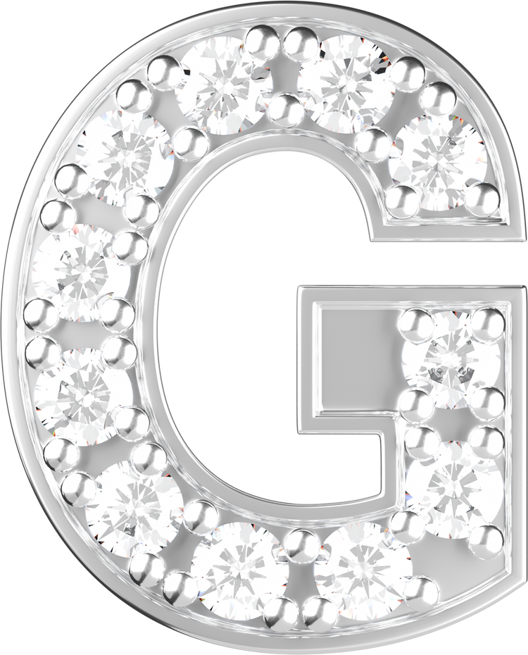 Letters White Gold Perso