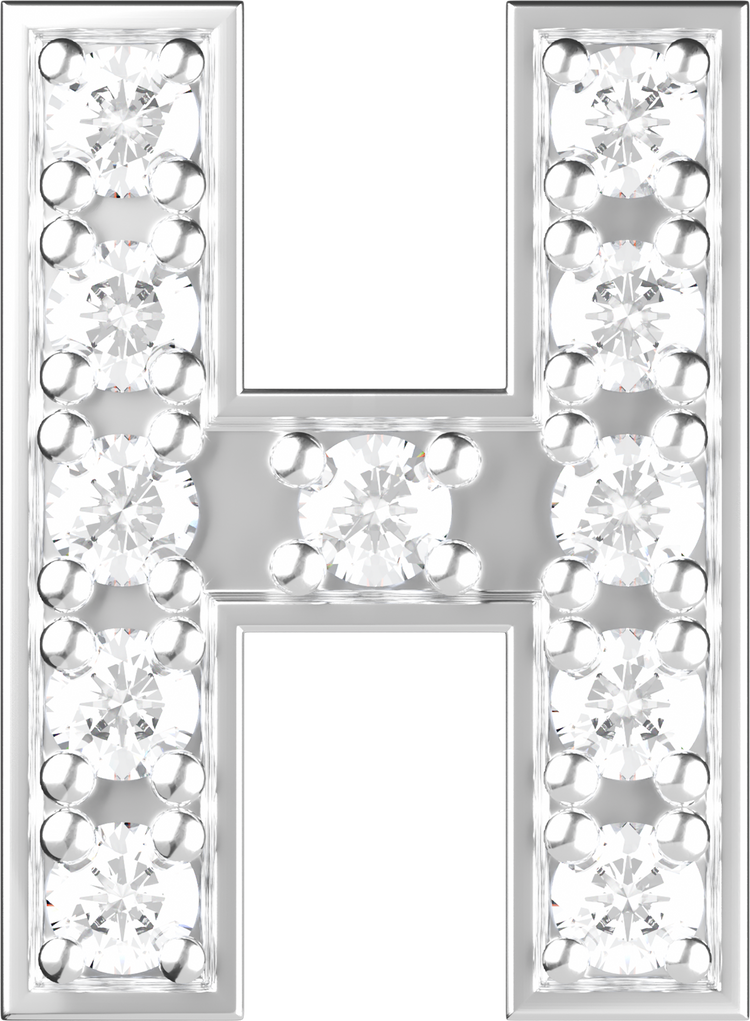 Letters White Gold Perso