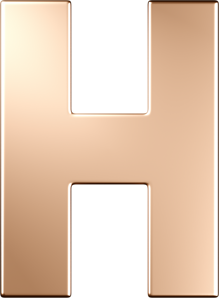 Letters Pink Gold Perso