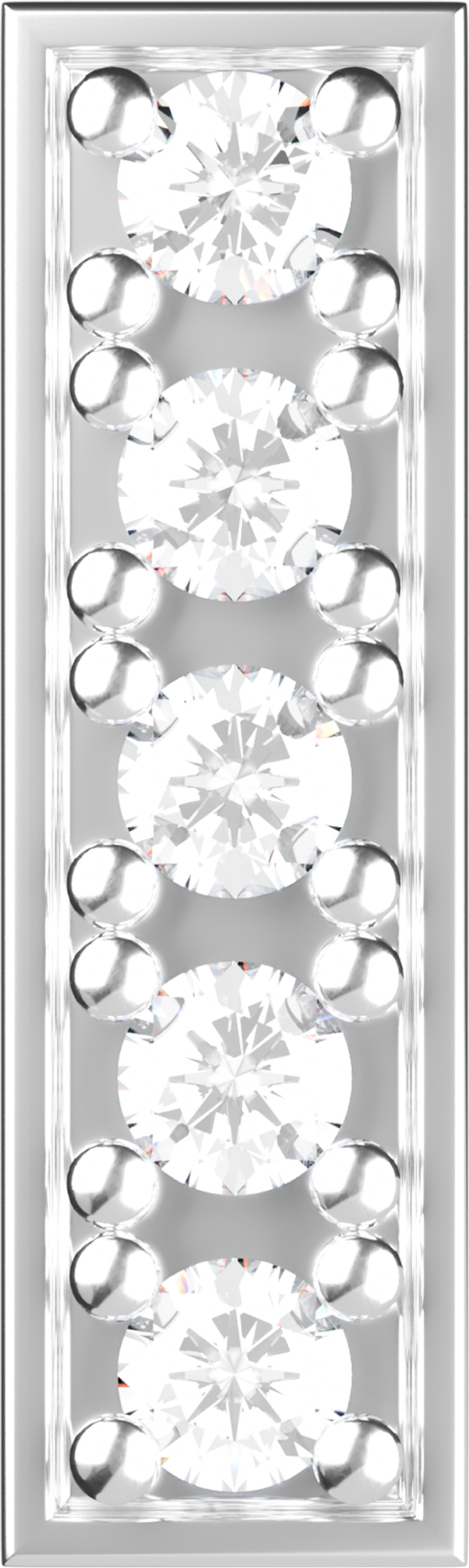 Letters White Gold Perso