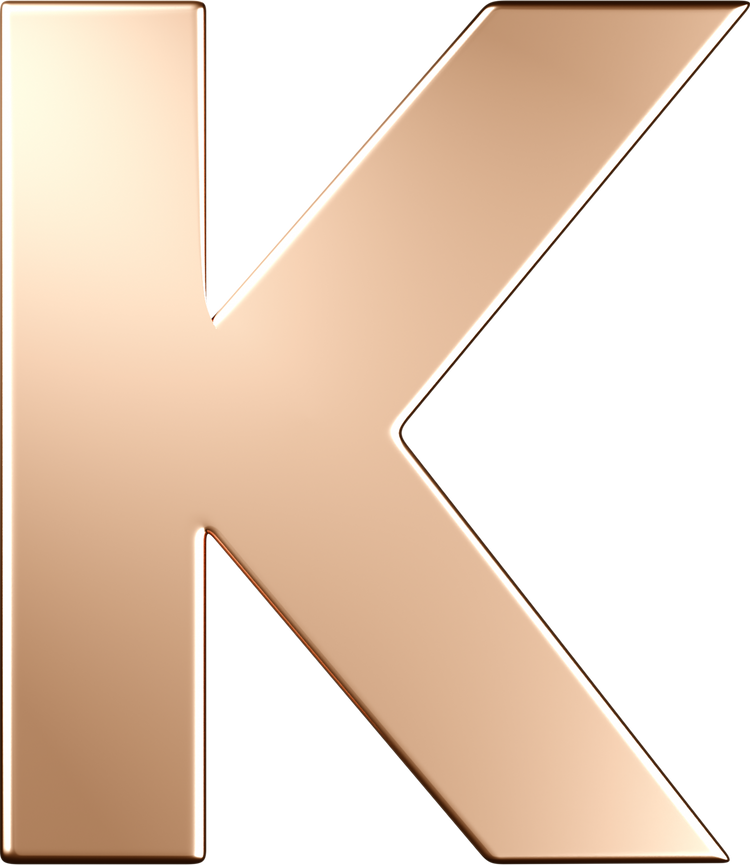 Letters Pink Gold Perso