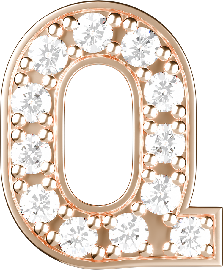 Letters Pink Gold Perso