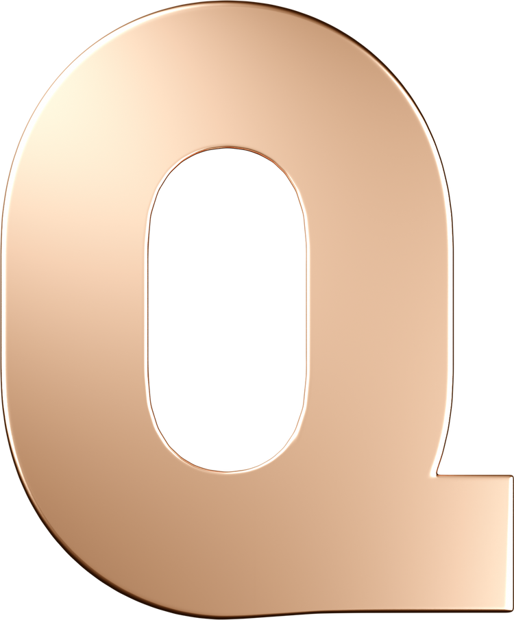 Letters Pink Gold Perso