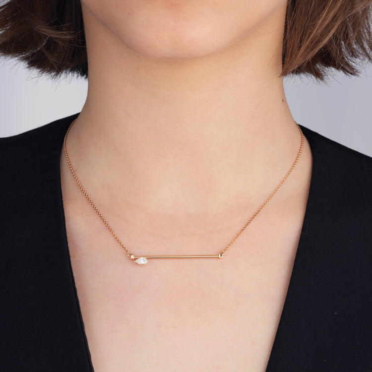 Serti sur Vide ペンダント ピンクゴールド