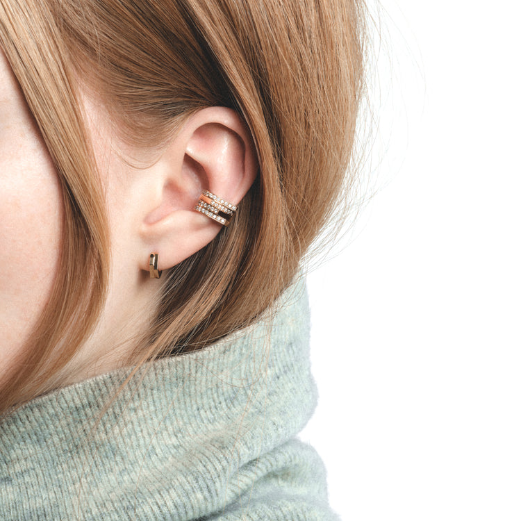 Antifer 4連イヤーカフ ピンクゴールド パヴェダイヤモンド