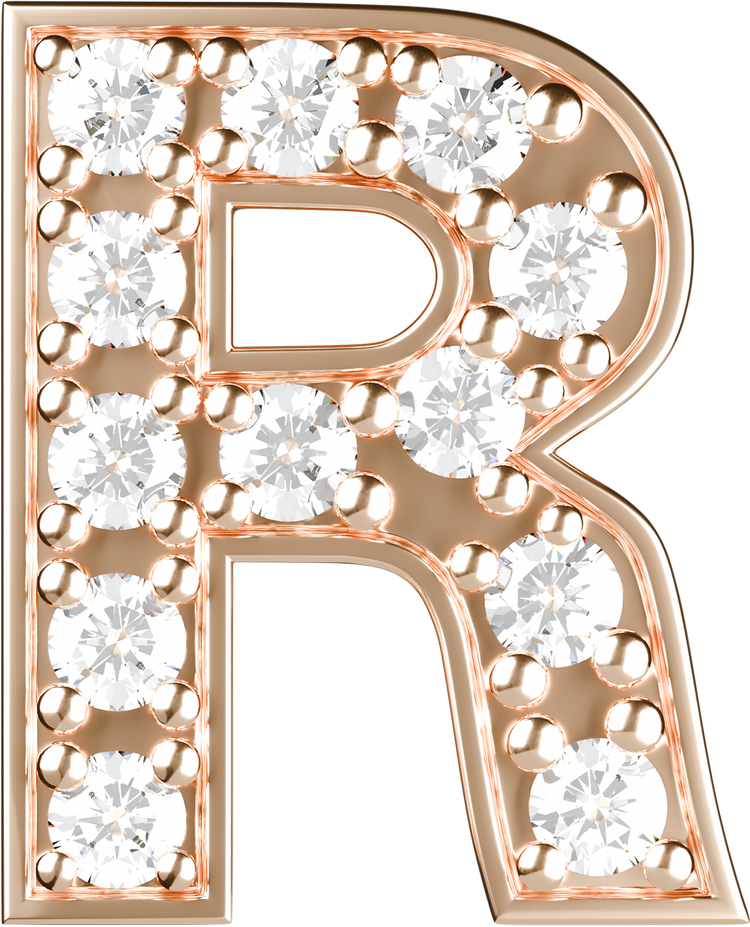Letters Pink Gold Perso