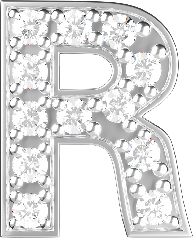 Letters White Gold Perso