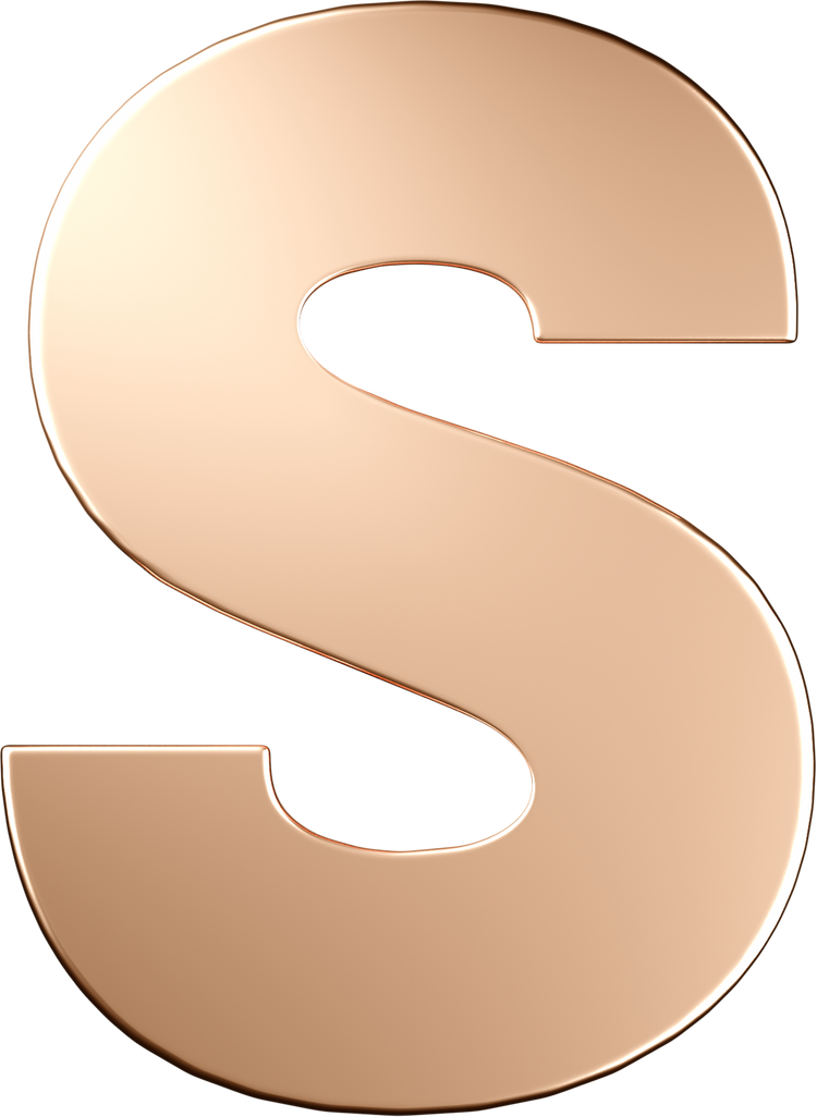 Letters Pink Gold Perso