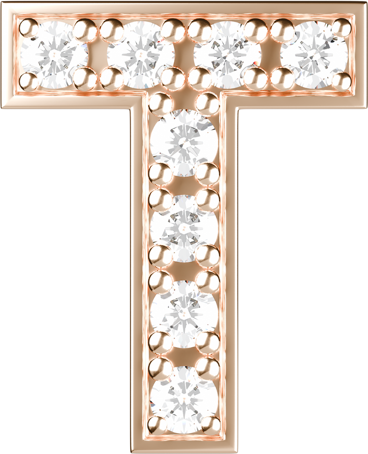 Letters Pink Gold Perso