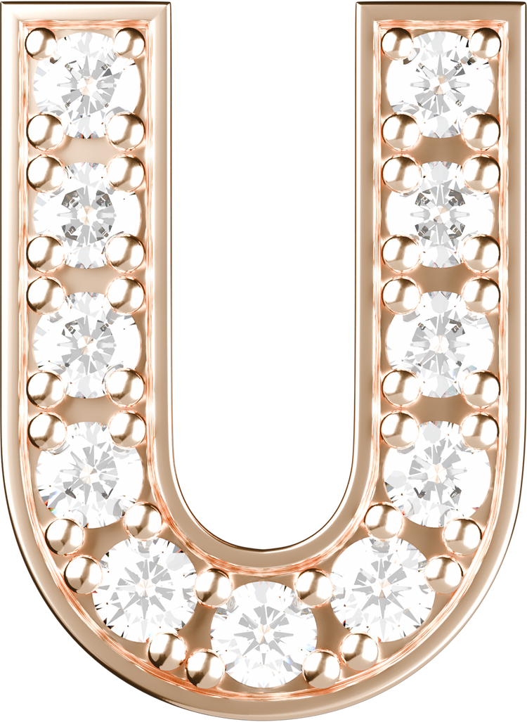 Letters Pink Gold Perso