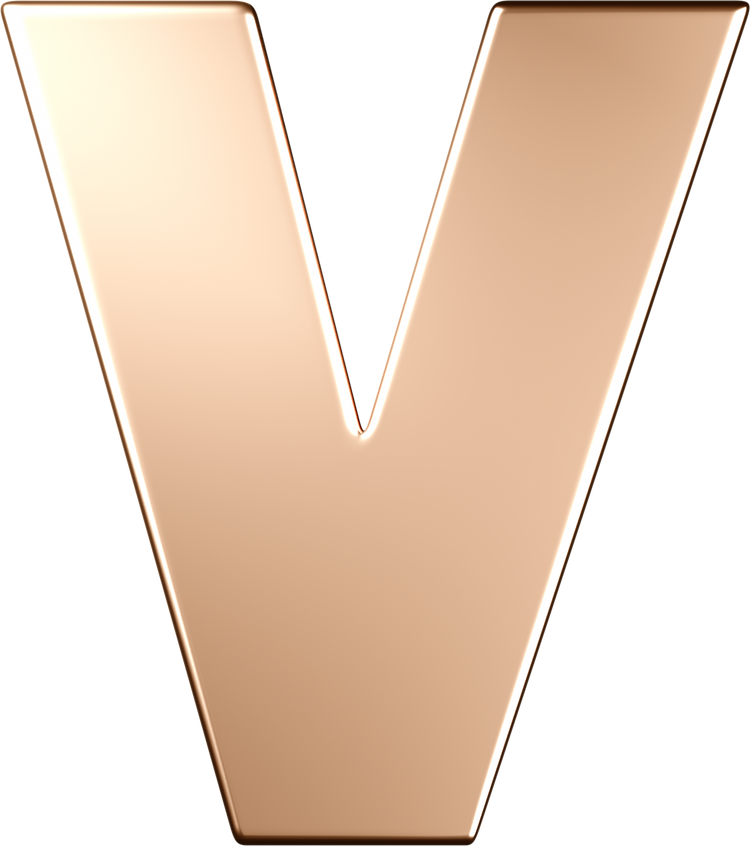 Letters Pink Gold Perso