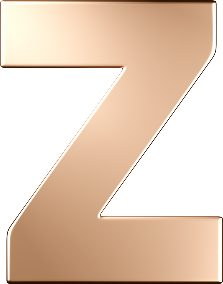 Letters Pink Gold Perso