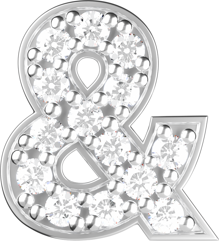 Letters White Gold Perso