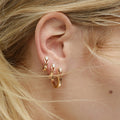Serti Inversé ピアス ピンクゴールド