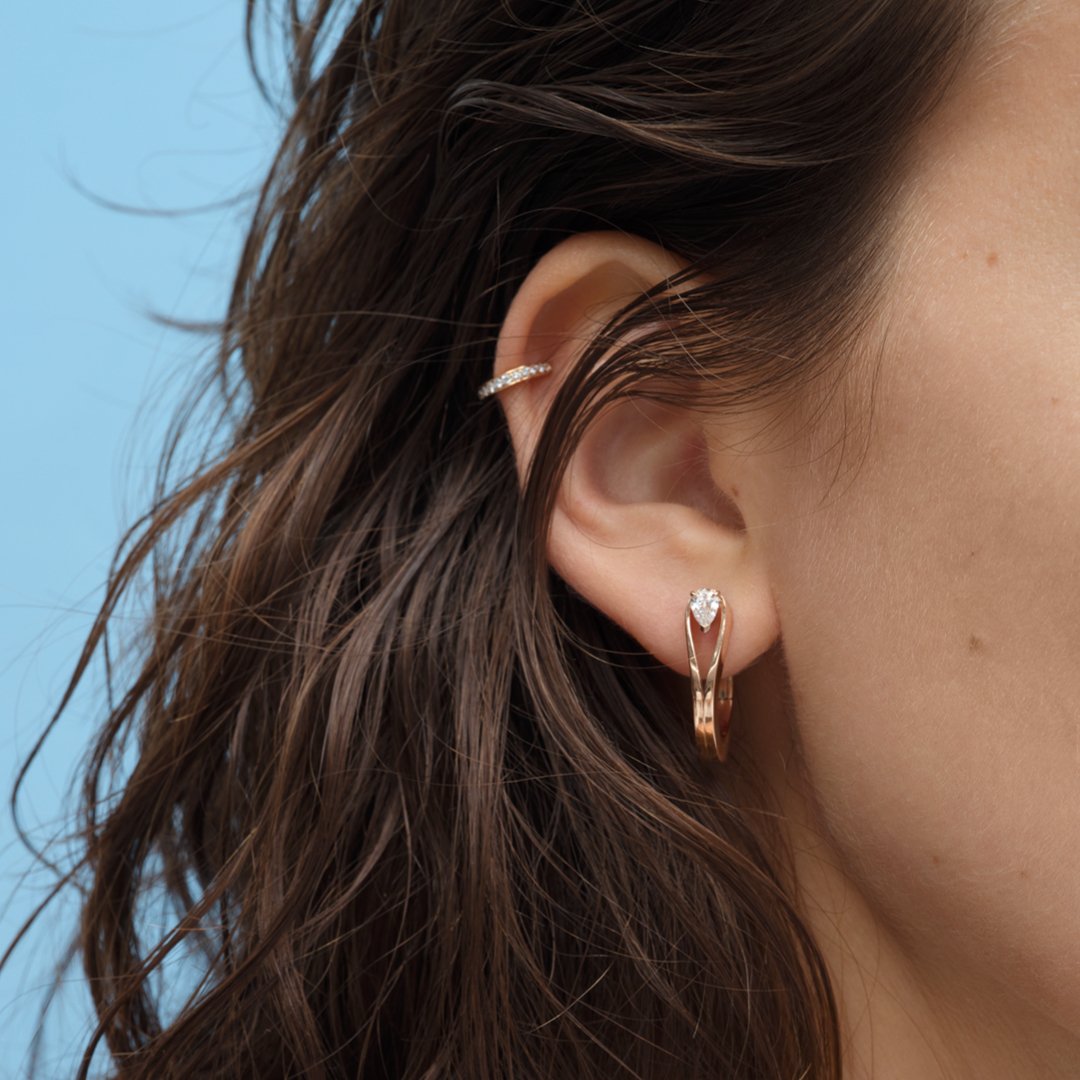 Berbere イヤーカフ ピンクゴールド 